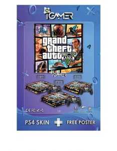 اسکین برچسب برای PS4 طرح بازی Grand Theft Auto