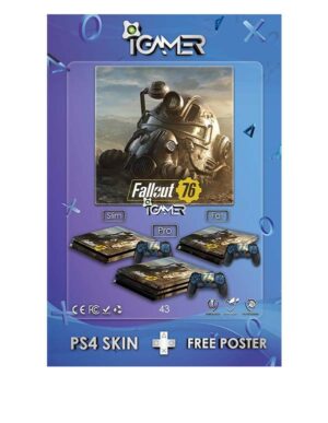 اسکین برچسب برای PS4 طرح بازی Fallout 76