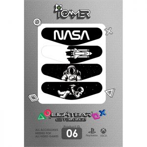 برچسب لایت بار دسته پلی استیشن 4 طرح NASA