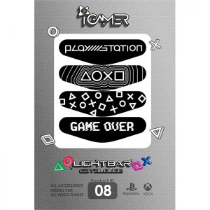 برچسب لایت بار دسته پلی استیشن 4 طرح Game Over