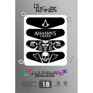 برچسب لایت بار دسته پلی استیشن 4 طرح Assassin’s Creed