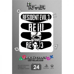 برچسب لایت بار دسته پلی استیشن 4 طرح Resident Evil 3