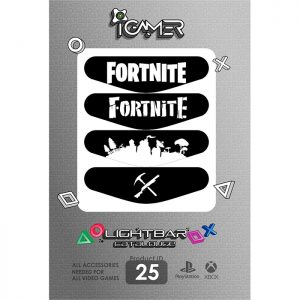 برچسب لایت بار دسته پلی استیشن 4 طرح Fortnite