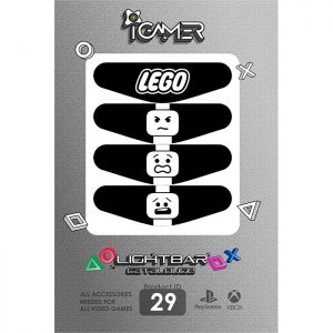 برچسب لایت بار دسته پلی استیشن 4 طرح Lego