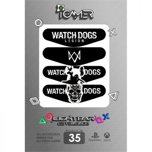 برچسب لایت بار دسته پلی استیشن 4 طرح Watch Dogs Legion