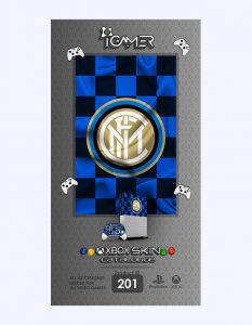 خرید اسکین برچسب برای XBOX ONE S طرح فوتبالی Inter Milan