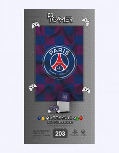 خرید اسکین برچسب برای XBOX ONE S طرح فوتبالی PSG