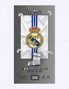 خرید اسکین برچسب برای XBOX ONE S طرح فوتبالی Real Madrid