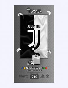 خرید اسکین برچسب برای XBOX ONE S طرح فوتبالی Juventus