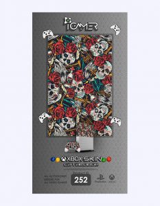 خرید اسکین برچسب برای XBOX ONE S طرح Skulls & Roses