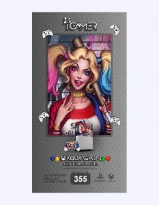 خرید اسکین برچسب برای XBOX ONE S طرح Harley Quinn