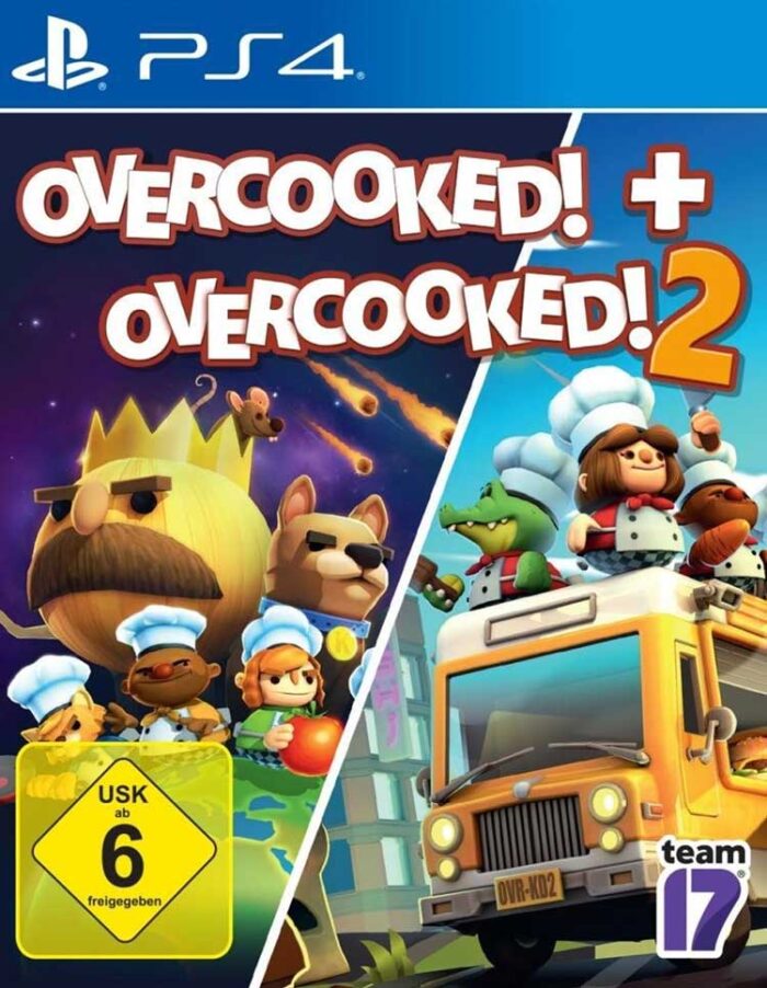 بازی کارکرده overcooked + overcooked 2 برای ps4