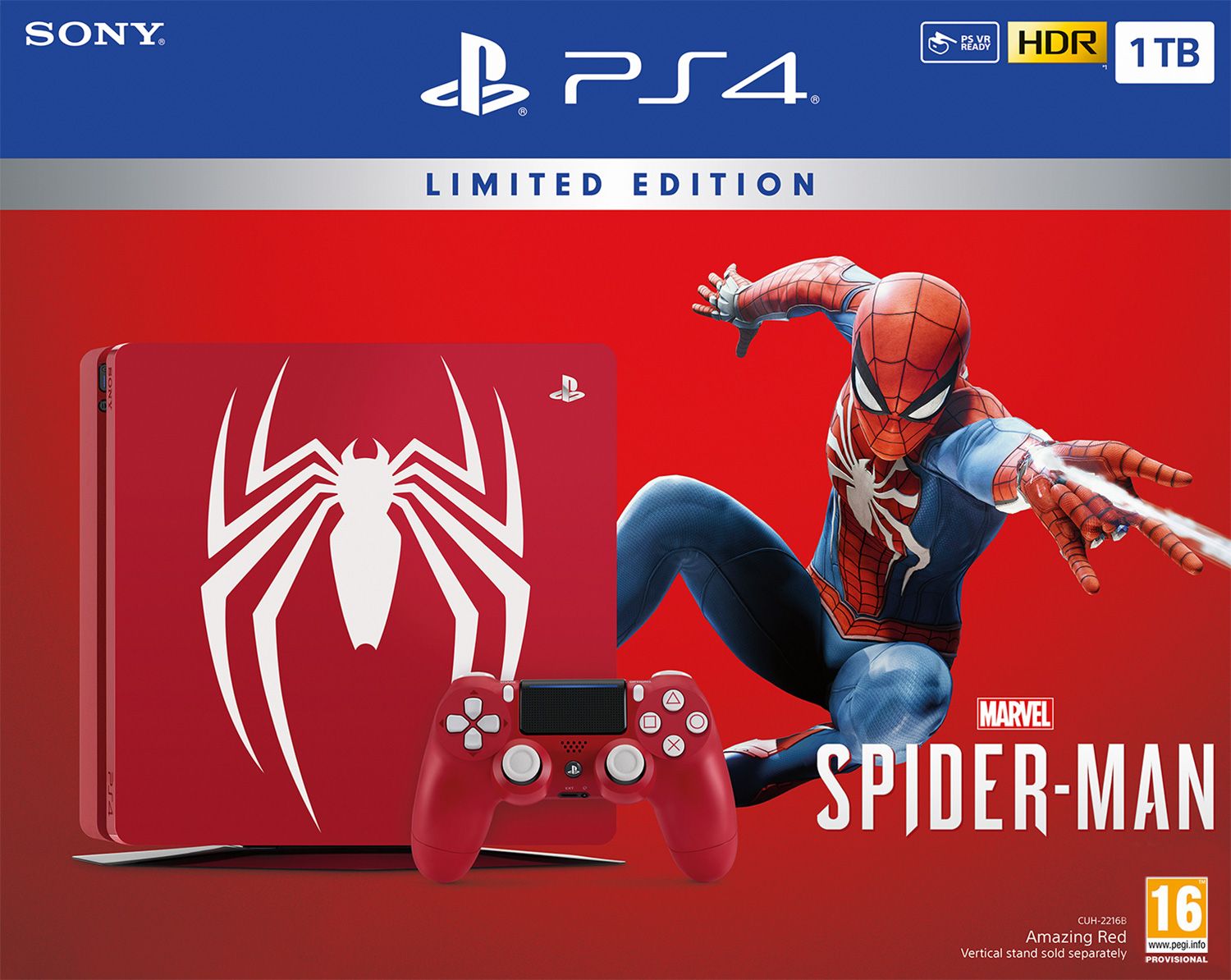 کنسول بازی PS4 Slim 1TB باندل Spider-Man
