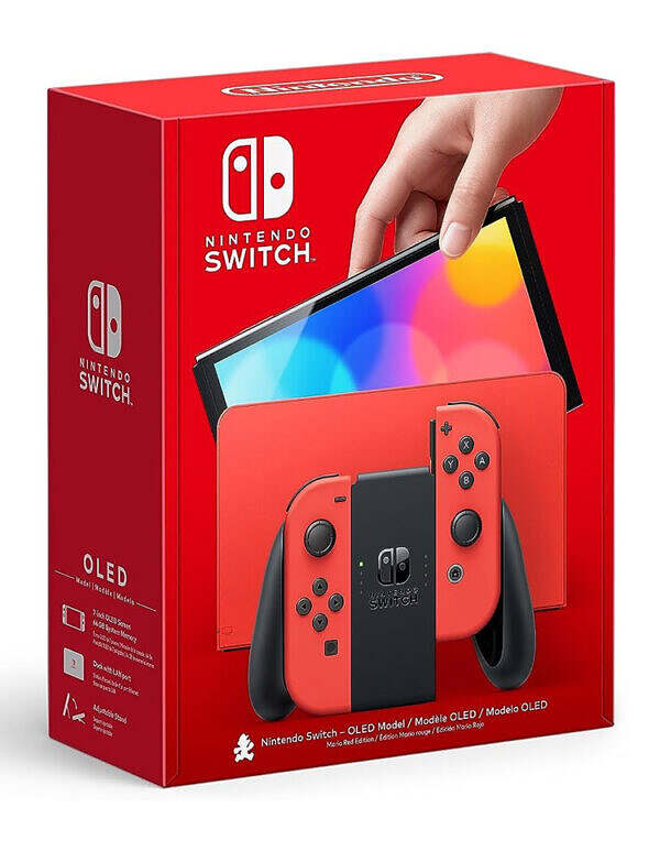 نینتدو سوییچ Nintendo Switch OLED طرح Mario Red Edition