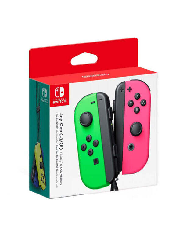 خرید کنترلر Joy-Con دوتایی سبز و صورتی اورجینال